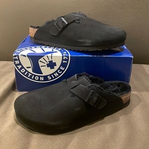 Birkenstock Boston Shearling Black